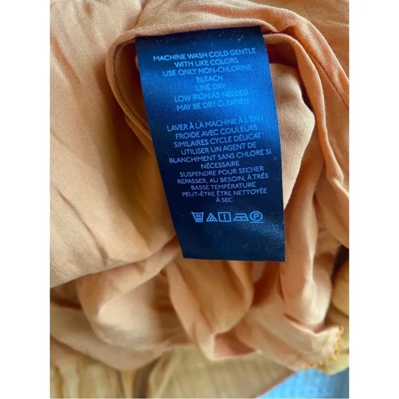 NWOT By Anthropologie Vibrant Orange V-Neck Mini Dress - Picture 5 of 6